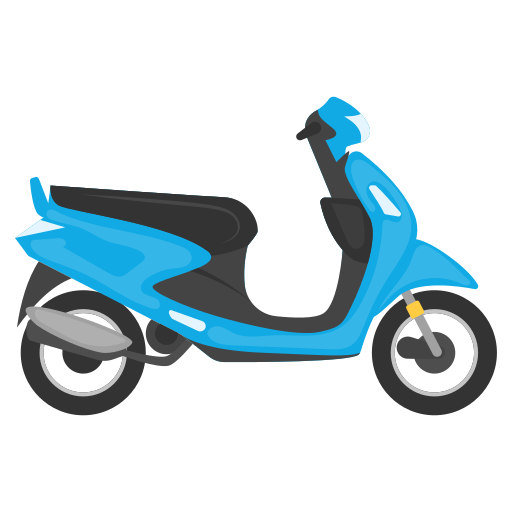 Blue scooty